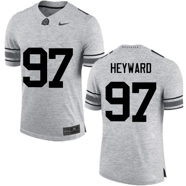 Men Ohio State Buckeyes #97 Cameron Heyward College Football Jerseys Game-Gray